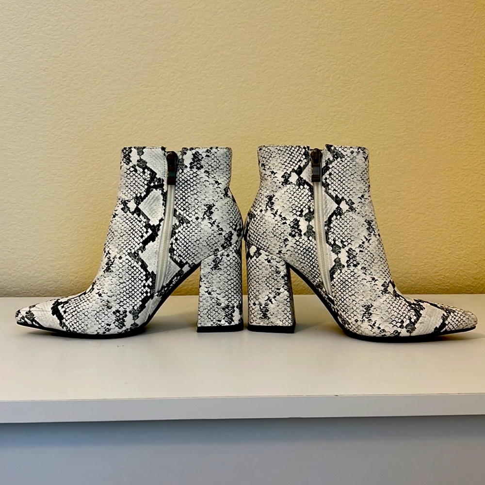 Snake Print Booties - image 2